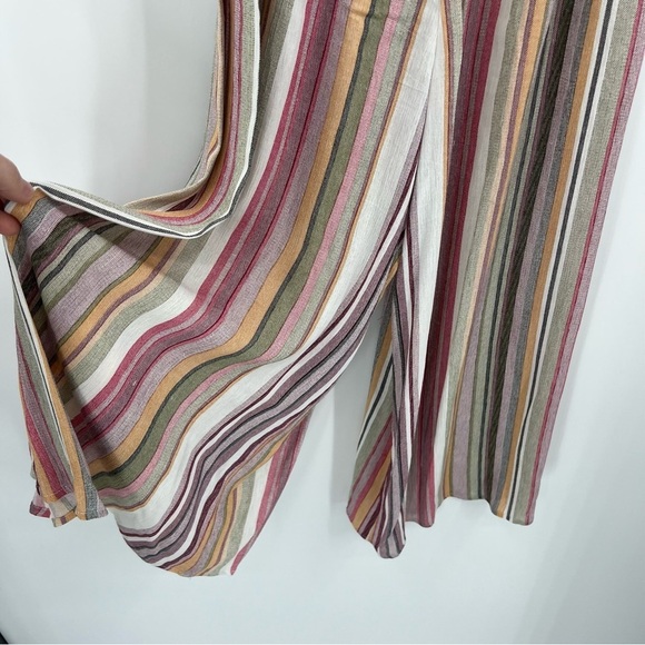 Cotton Candy LA Multicolor Striped Strapless Jumpsuit Size S Gauze - Picture 2 of 6